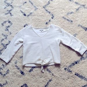 White Madewell V-neck top/sweater